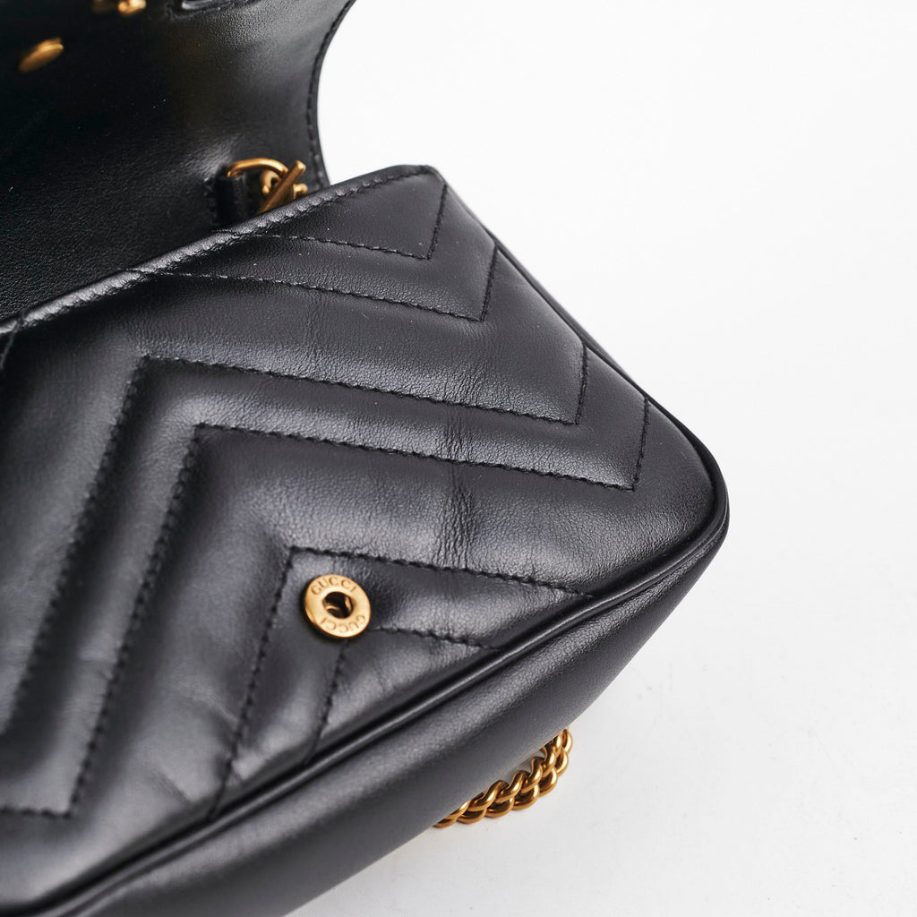 Gucci Super Mini Marmont Black