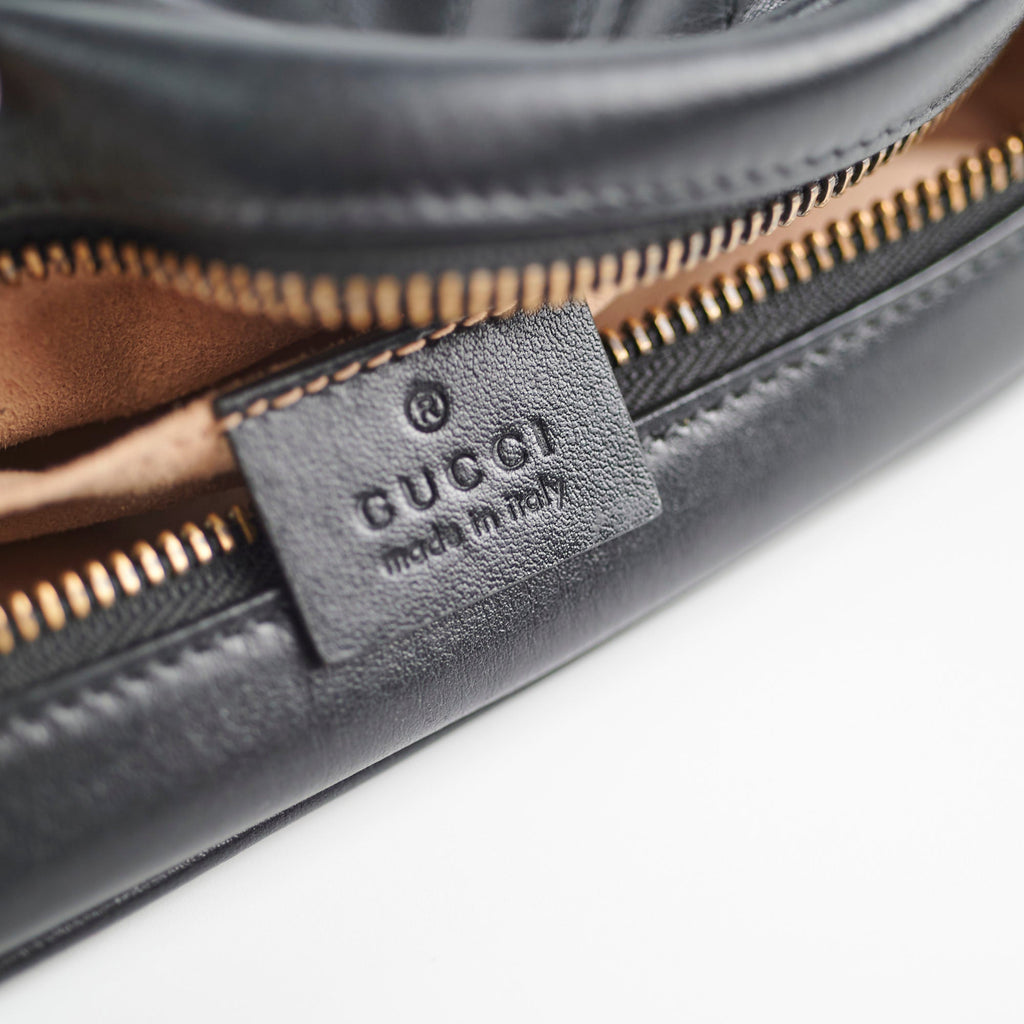 Gucci Marmont Matelass� Mini Bag in Black Leather