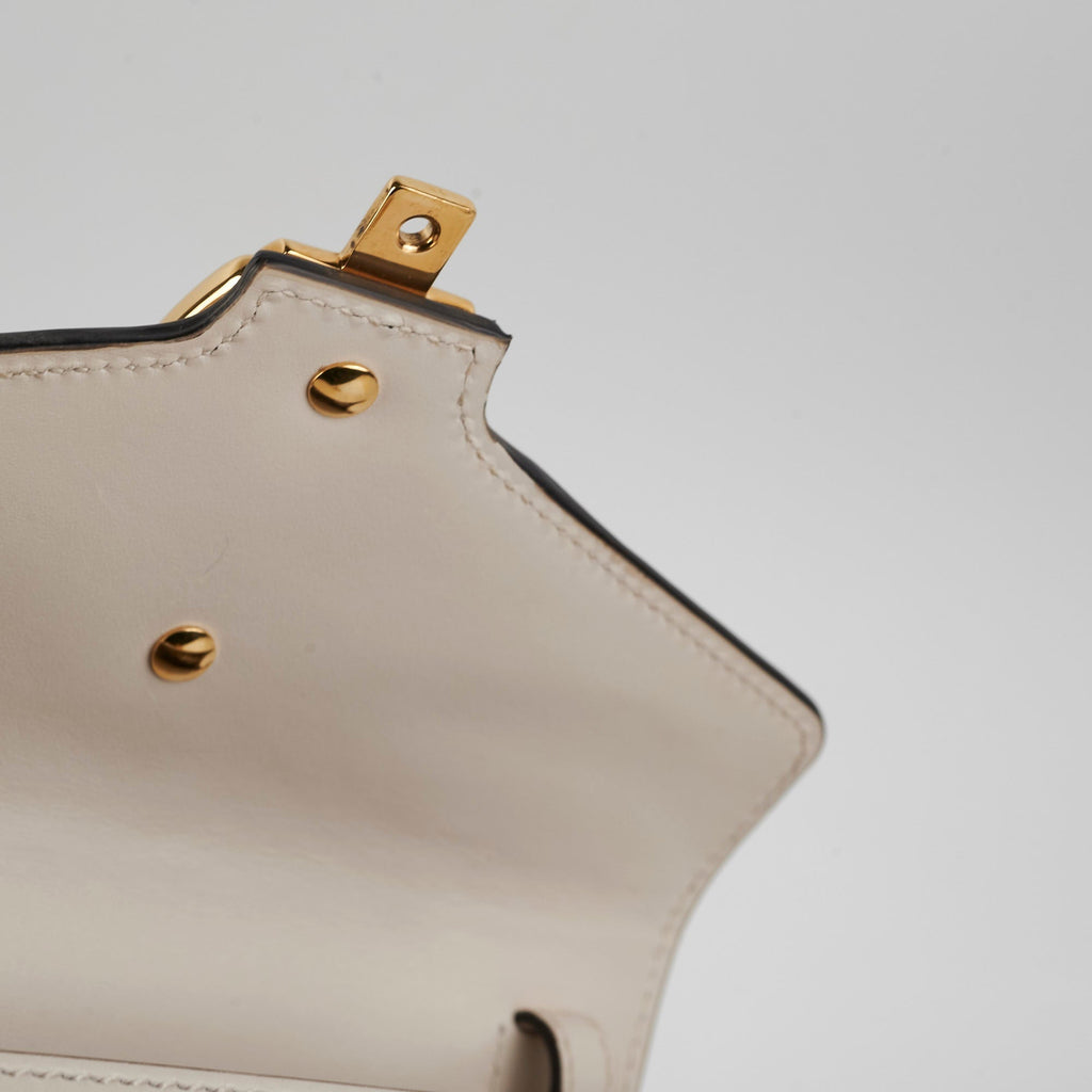 Gucci Small White Sylvie Top Handle