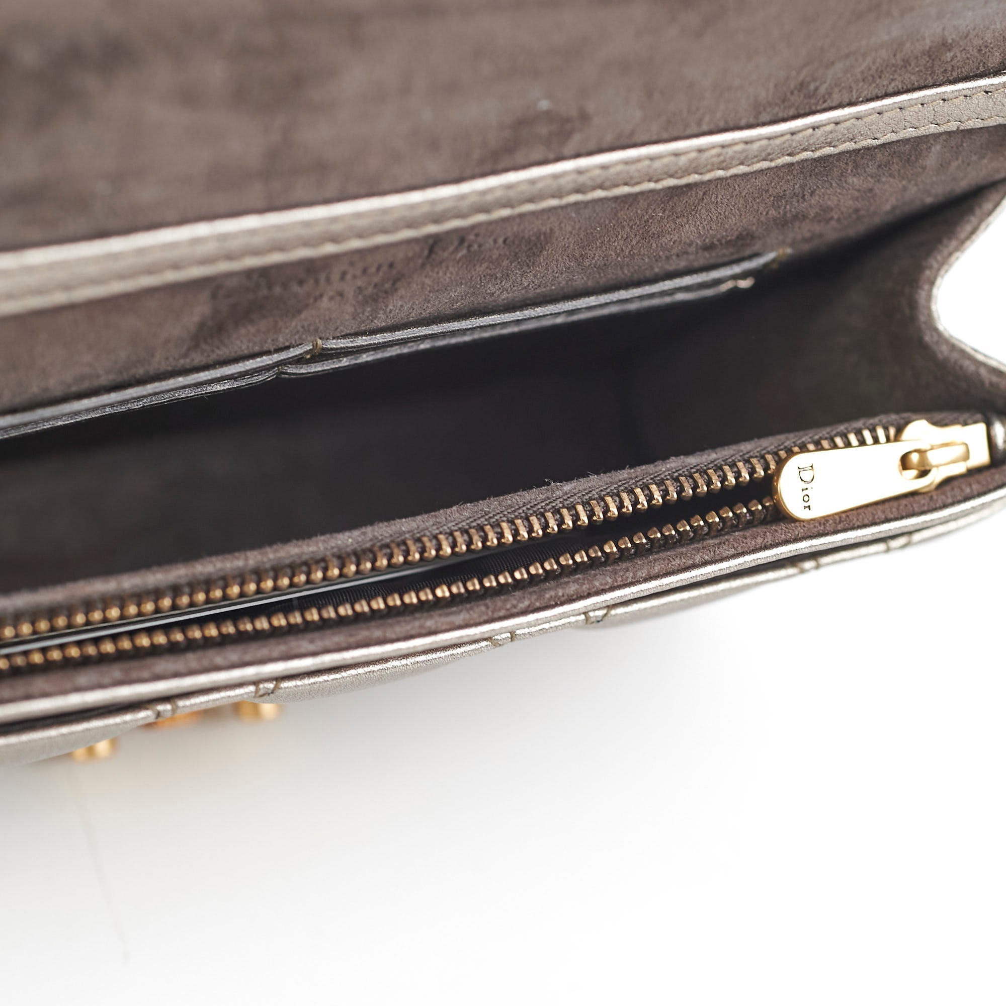 Christian Dior Silver Wallet On Chain WOC