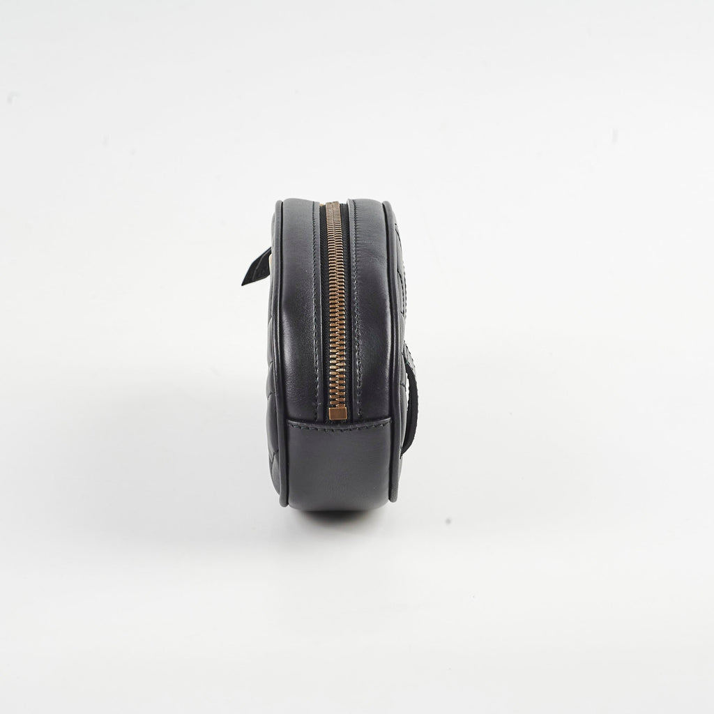 Gucci Matelass� Mini GG Marmont Black Belt Bag