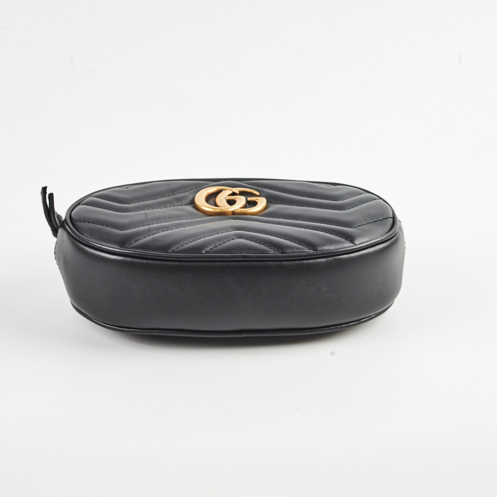 Gucci Matelass� Mini GG Marmont Black Belt Bag