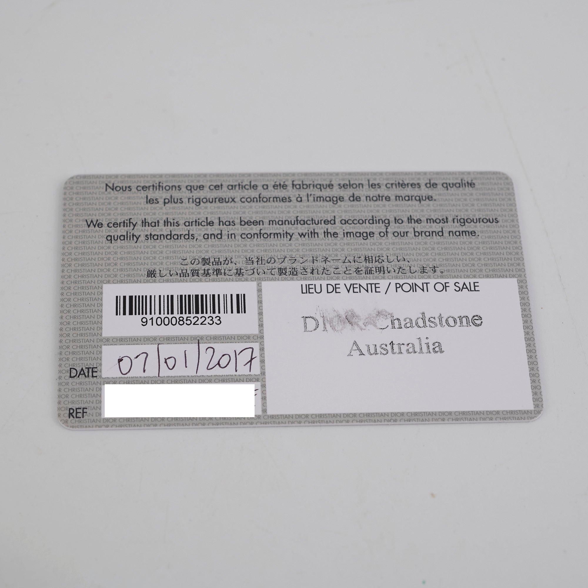 Christian Dior Small Diorama White
