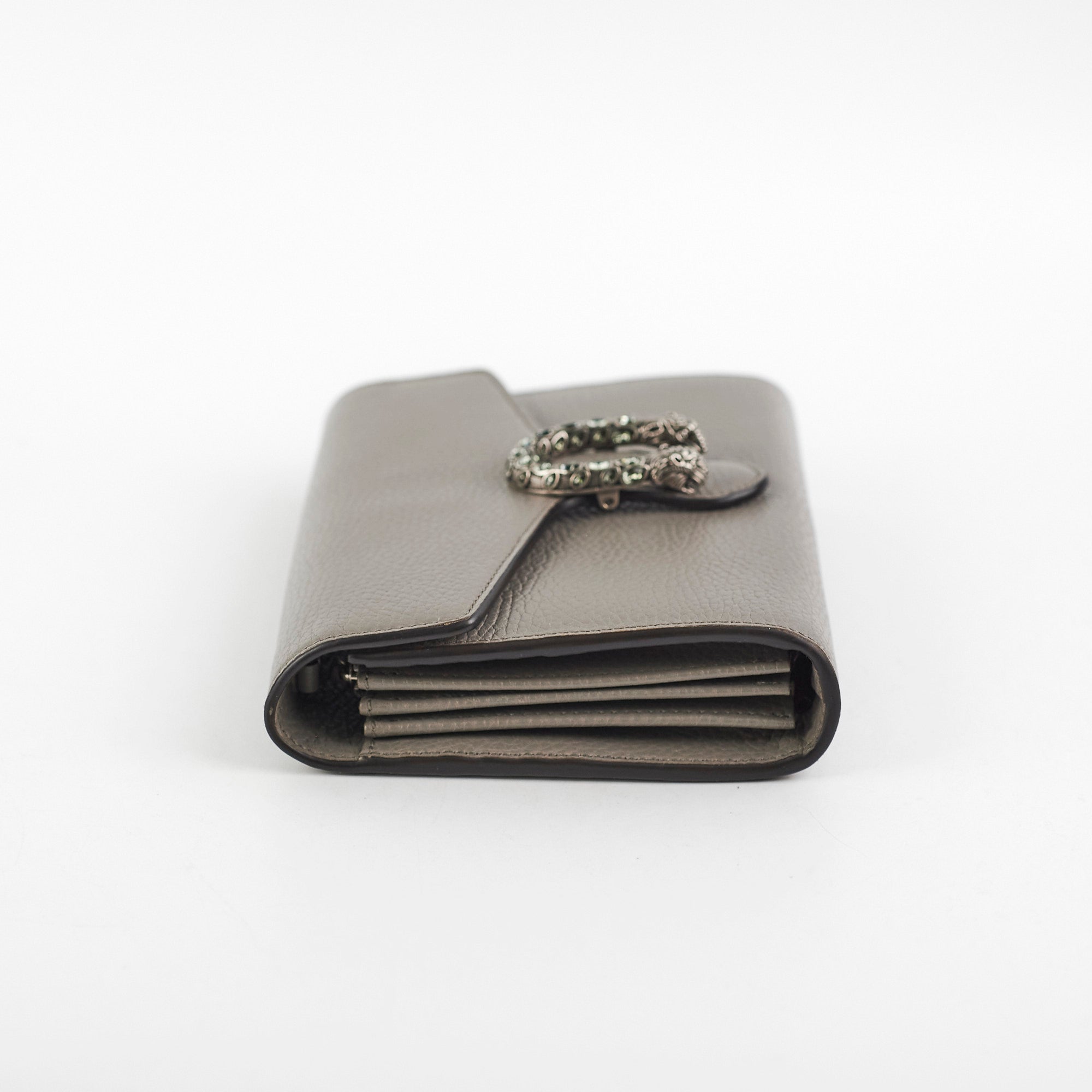 Gucci Dionysus Wallet On Chain Grey