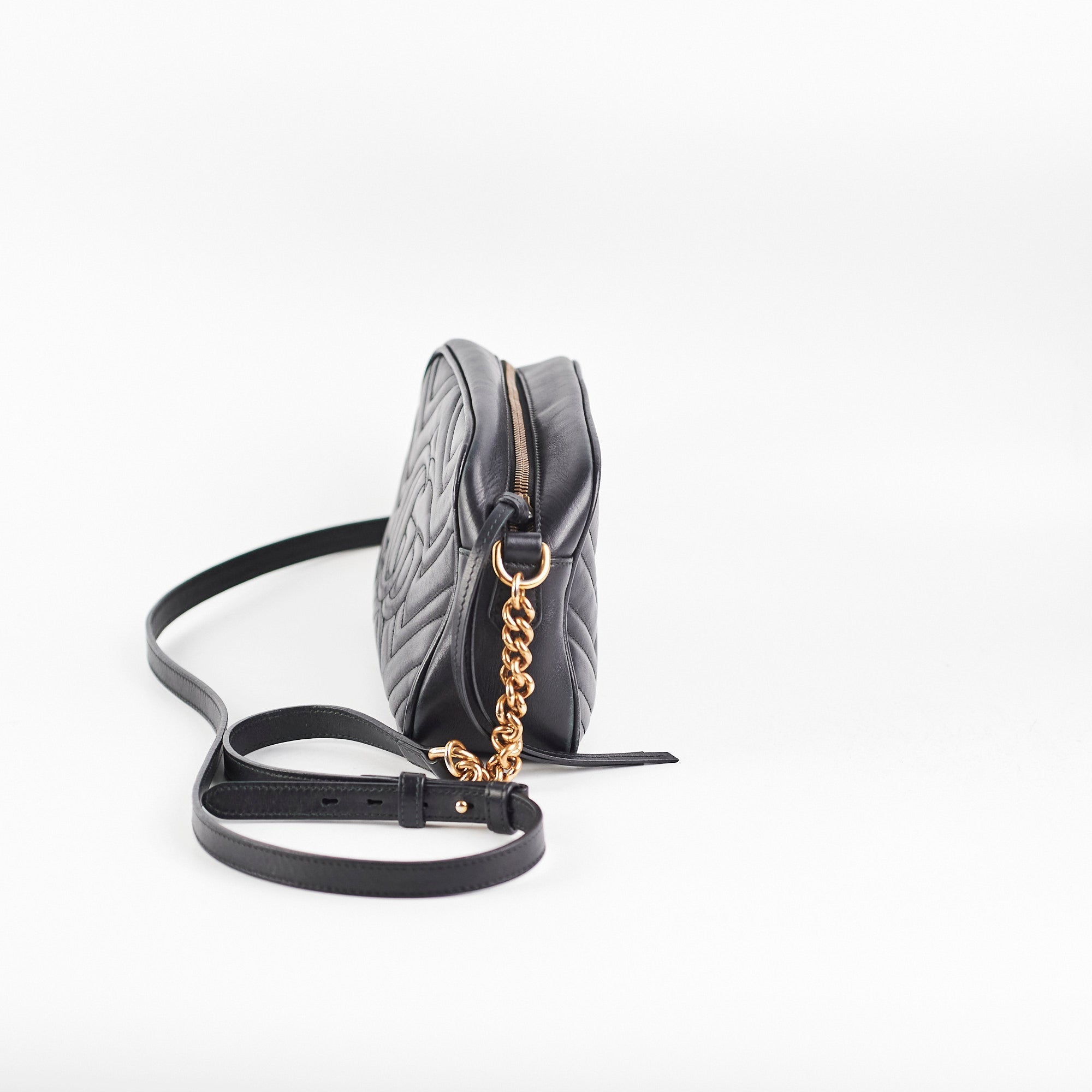 Gucci Marmont Camera Bag Small Blk
