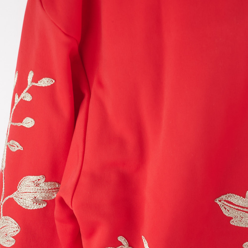 Gucci Floral Embroidery Track Jacket Red
