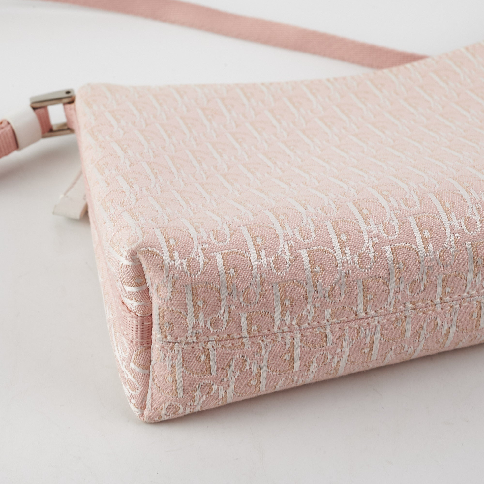 ITEM 13 - Dior Vintage Diorissimo Trotter Pochette Bag Pink