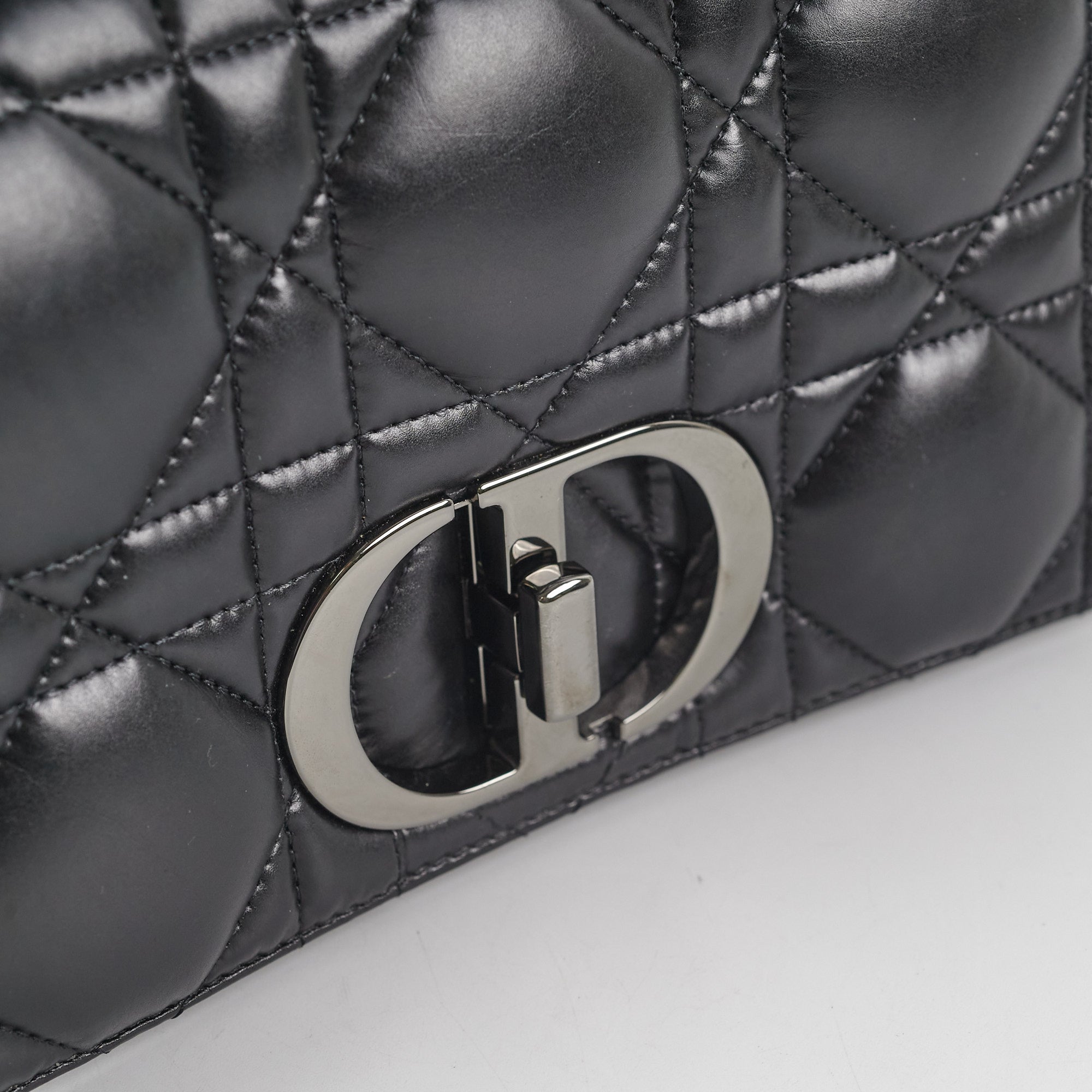 BC Dior Medium Caro Bag Black
