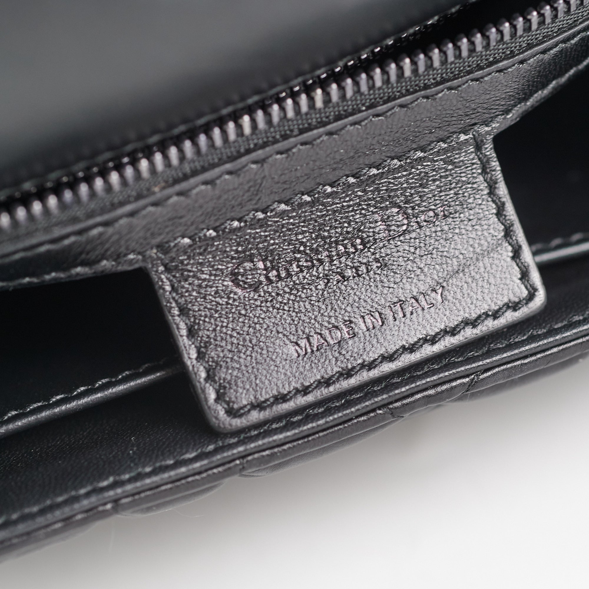 BC Dior Medium Caro Bag Black
