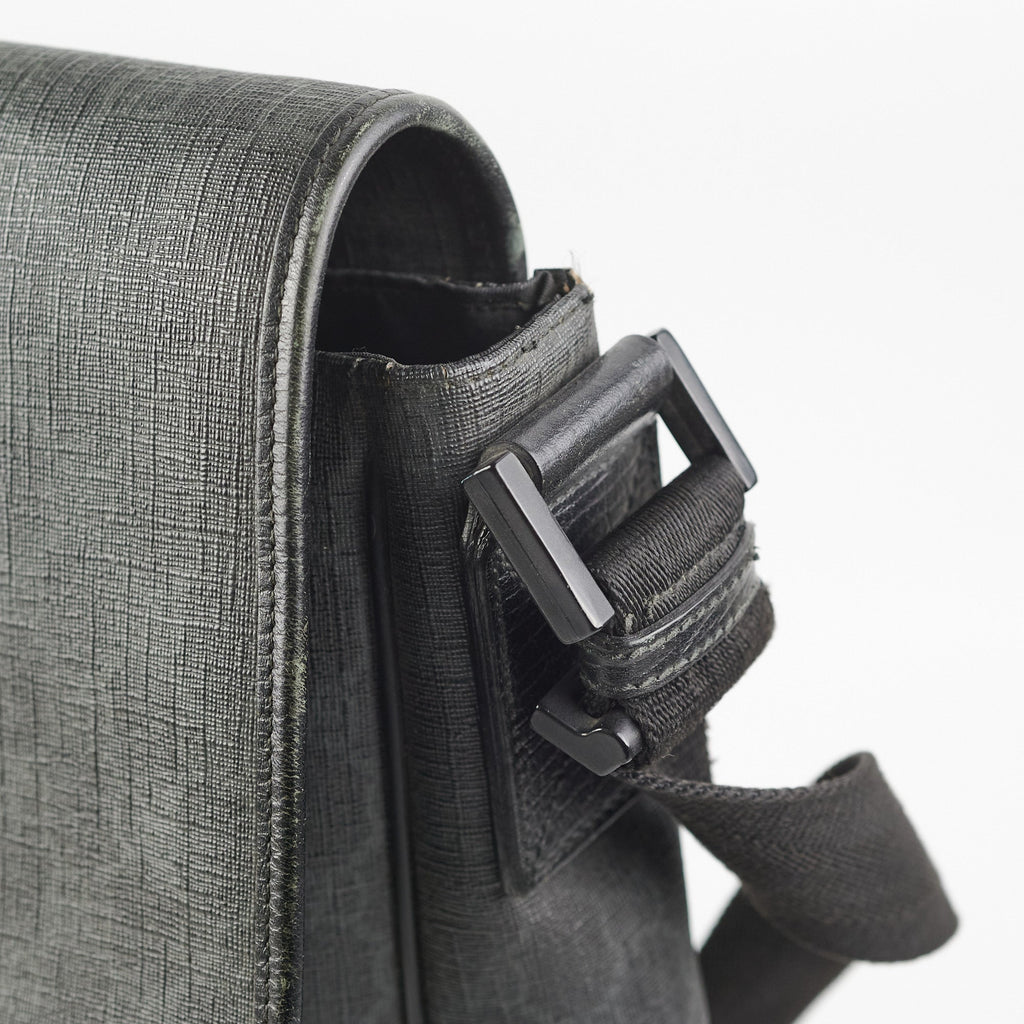Gucci Mens Black Shoulder Monogram Bag