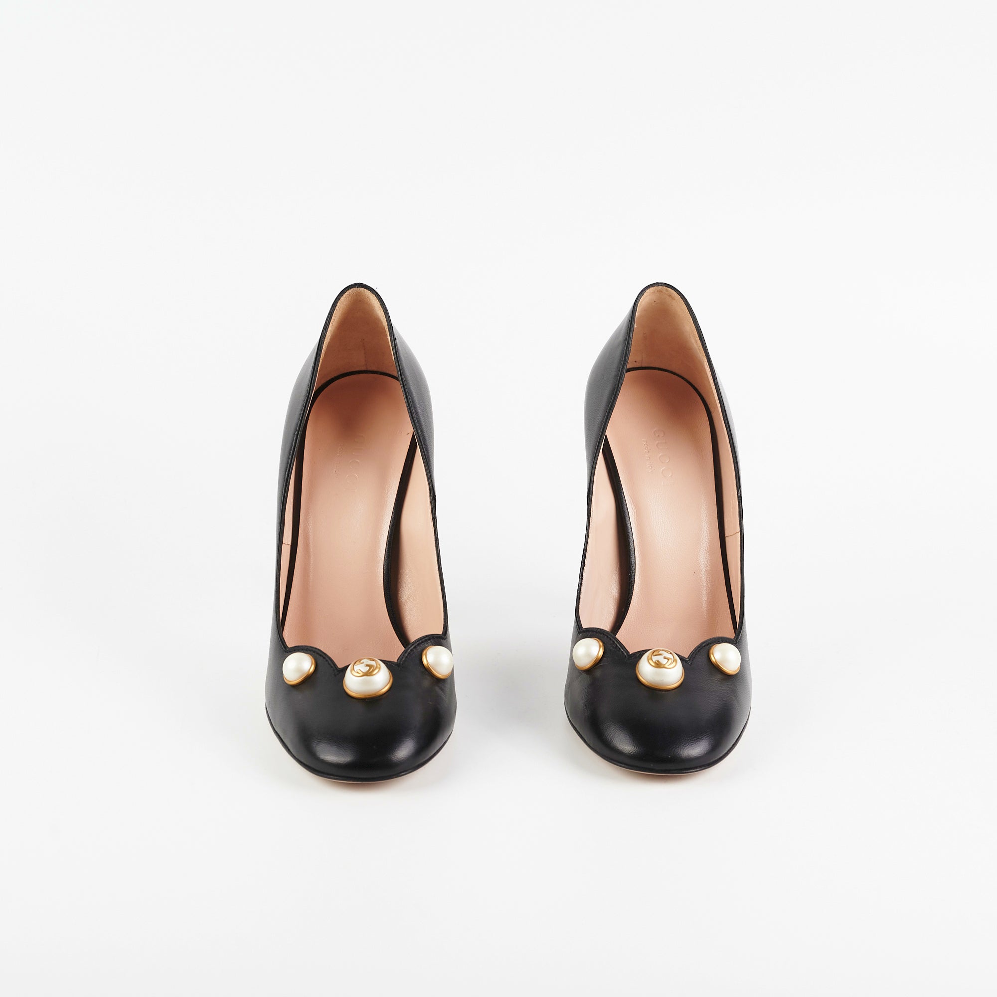 Gucci Black Pearl Heels