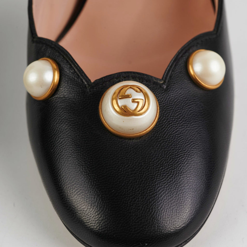 Gucci Black Pearl Heels