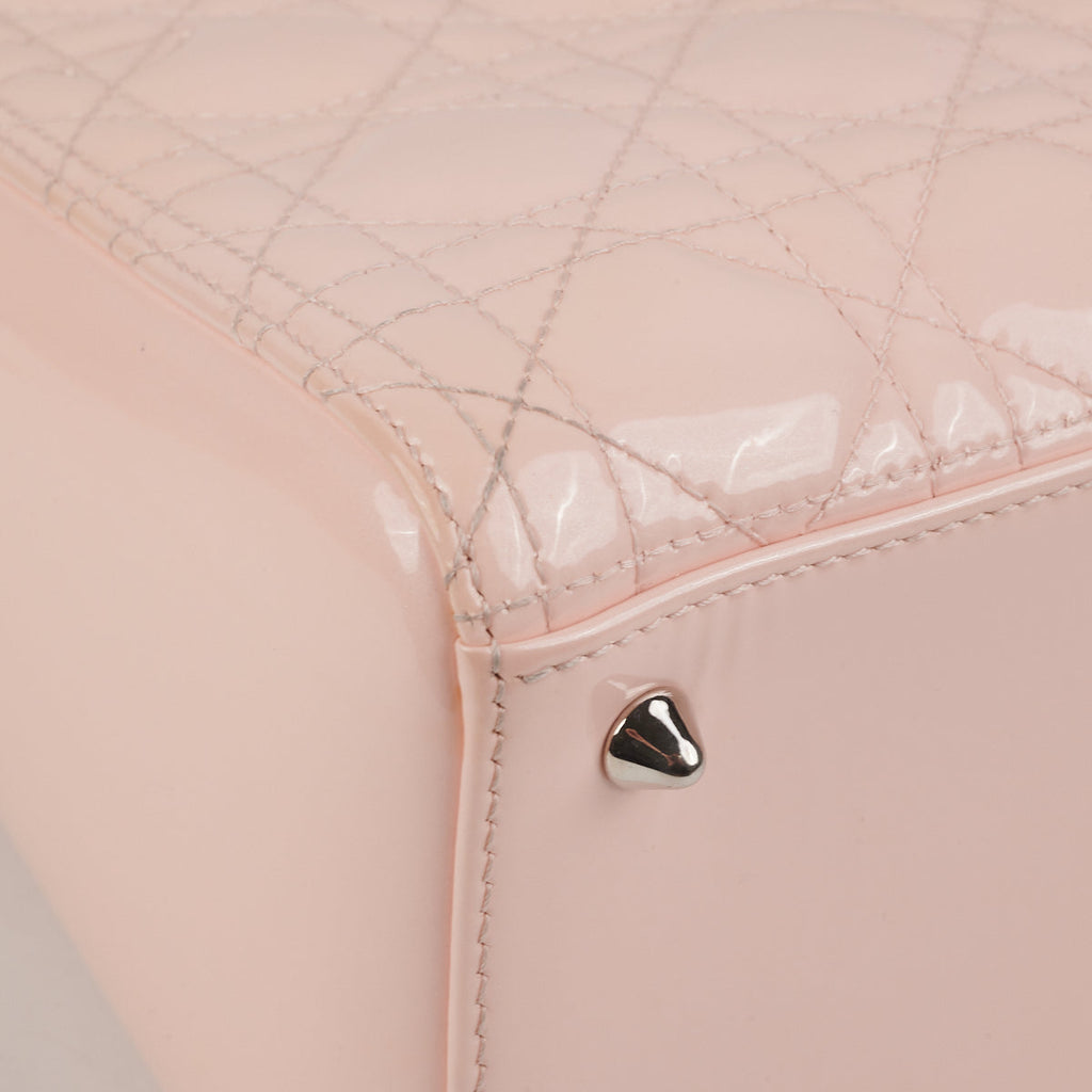 Dior Lady Dior Pink Patent Medium