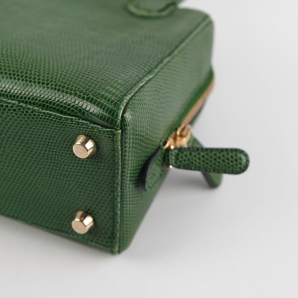 Christian Dior Green Mini Top Handle Bag