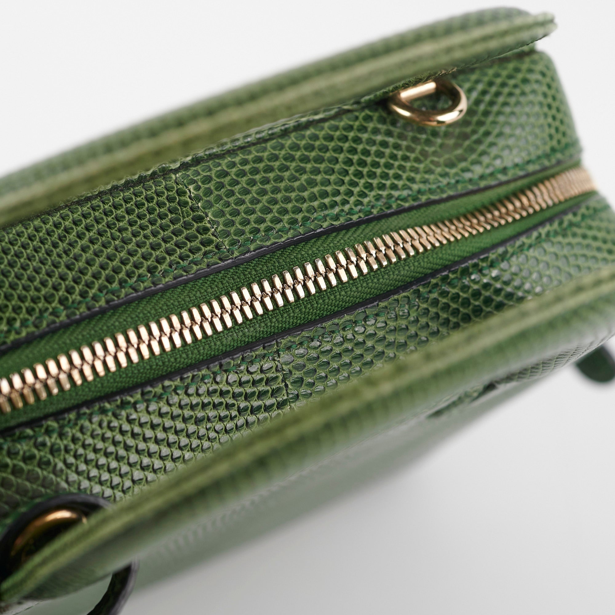 Christian Dior Green Mini Top Handle Bag