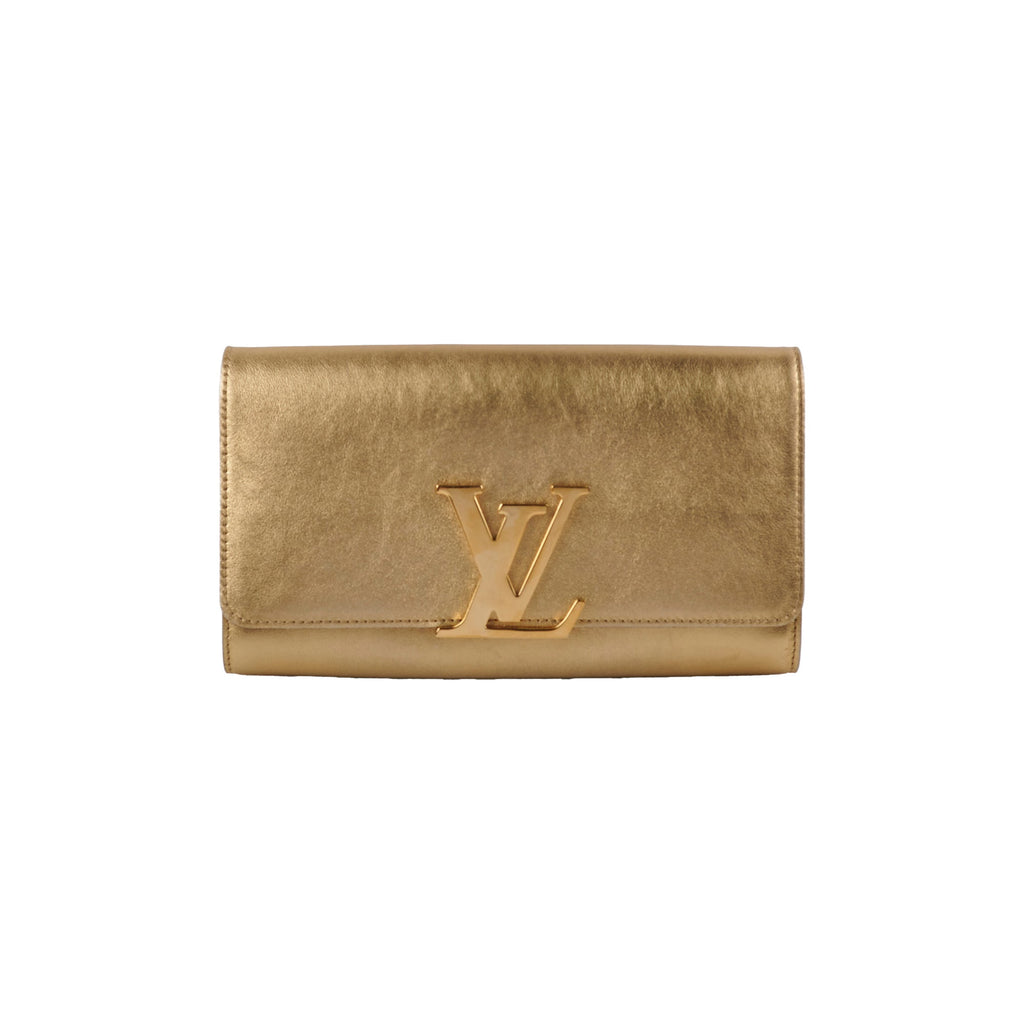 Louis Vuitton Louise Pochette Gold Clutch