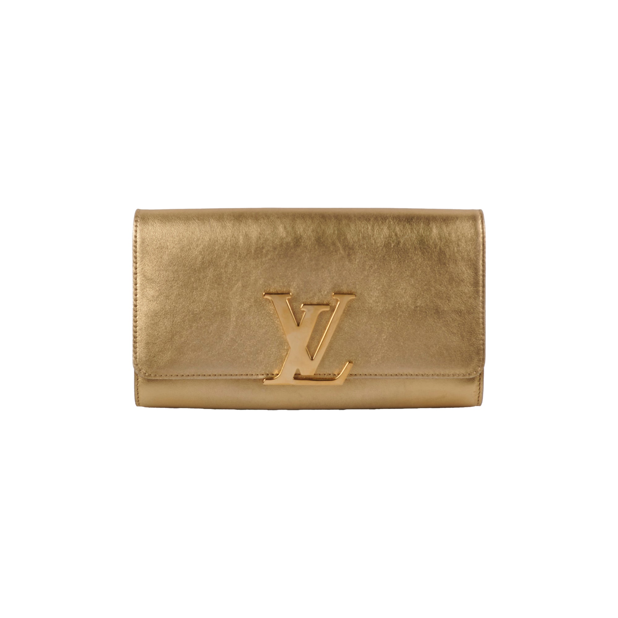 Louis Vuitton Louise Pochette Gold Clutch
