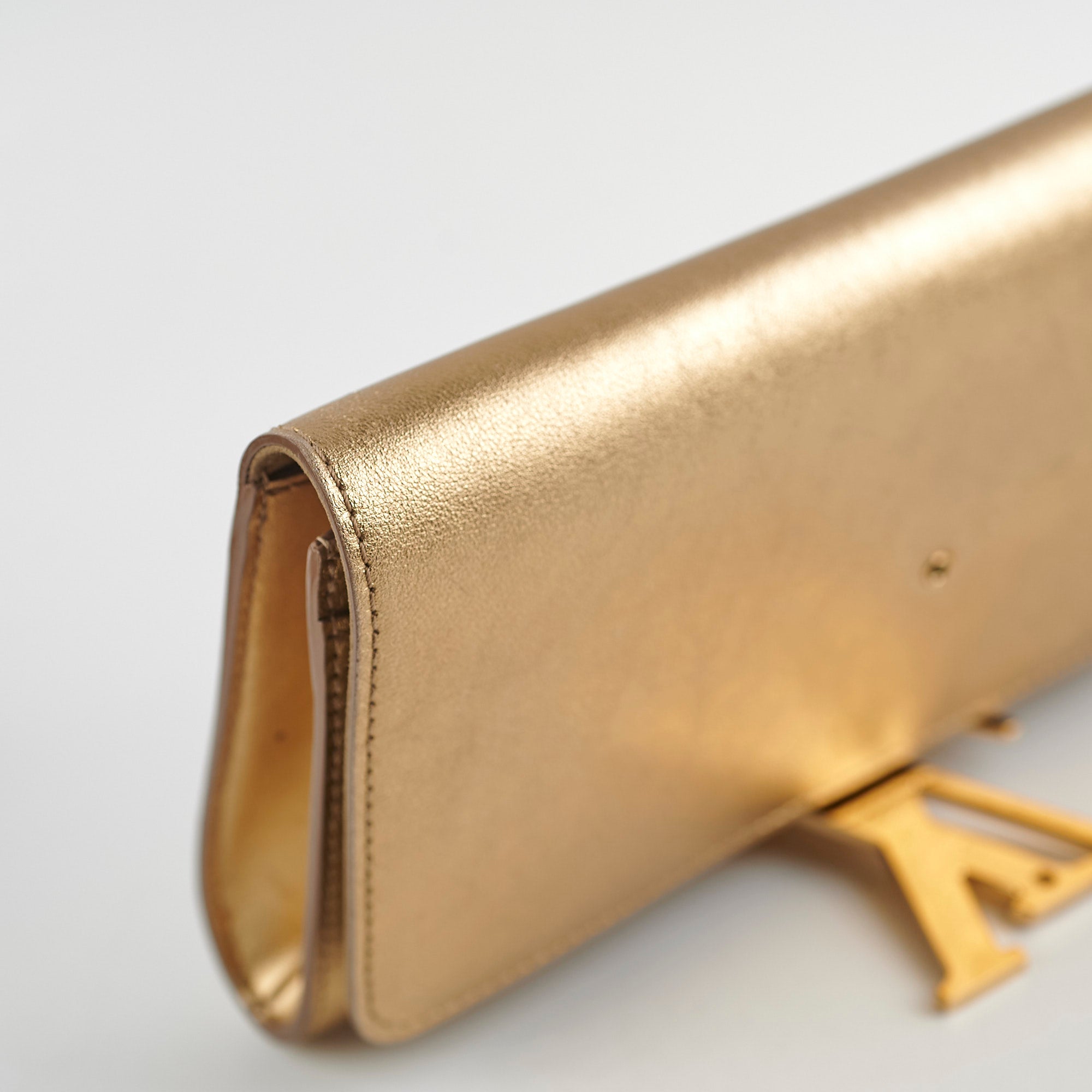 Louis Vuitton Louise Pochette Gold Clutch