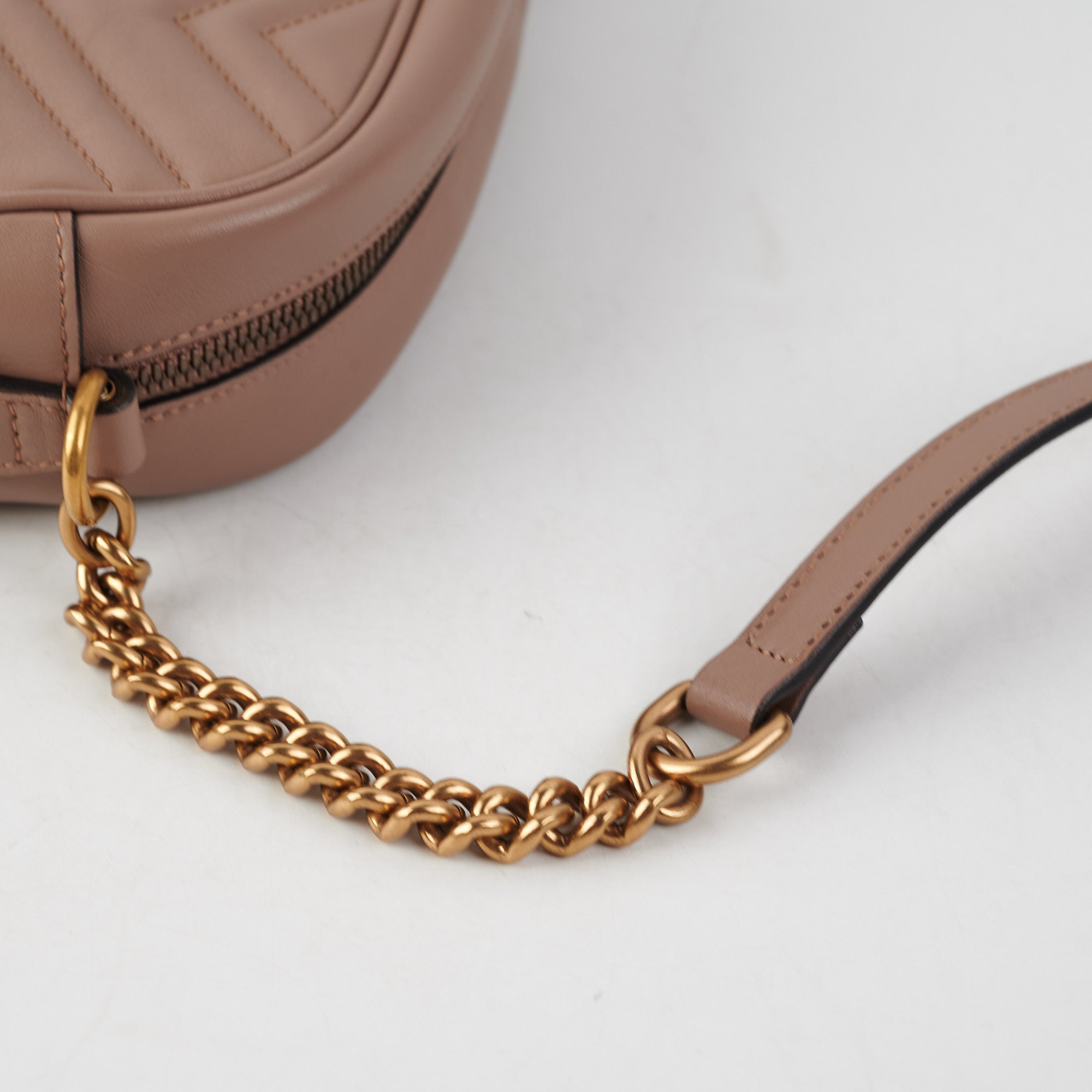 Gucci Marmont Small Shoulder Bag Dusty Pink