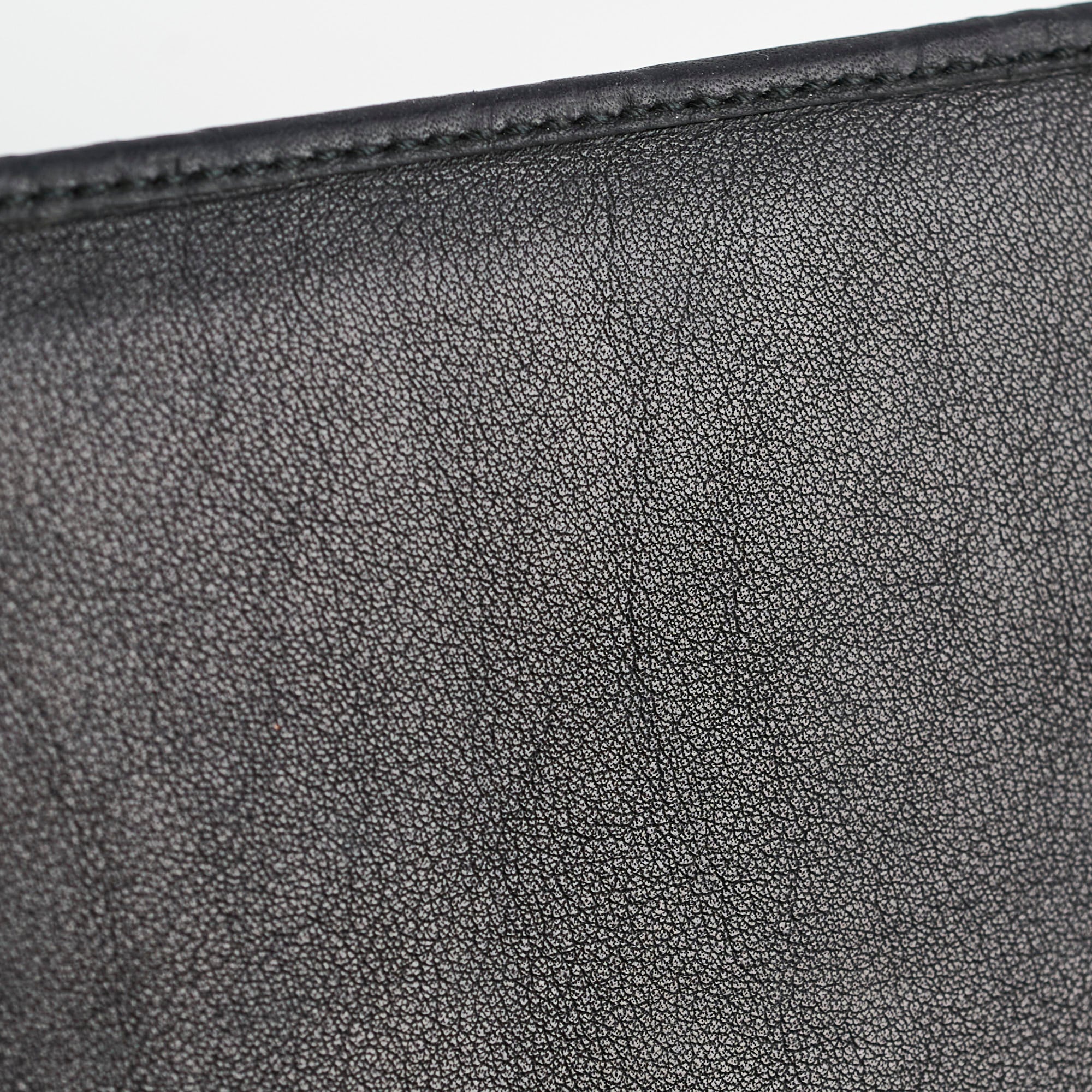 Gucci Leather Long Wallet Black