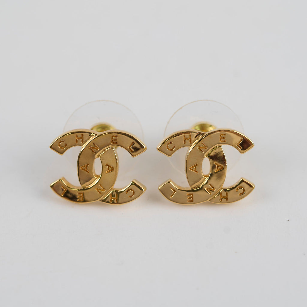 Chanel CC Gold Earrings Costume Jewellery