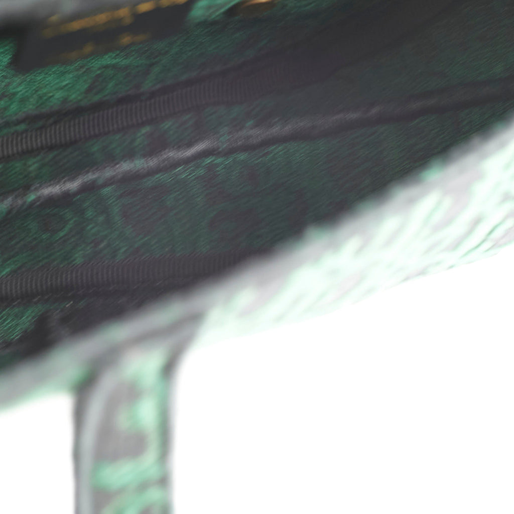 Christian Dior Oblique Dark Green Saddle Fabric
