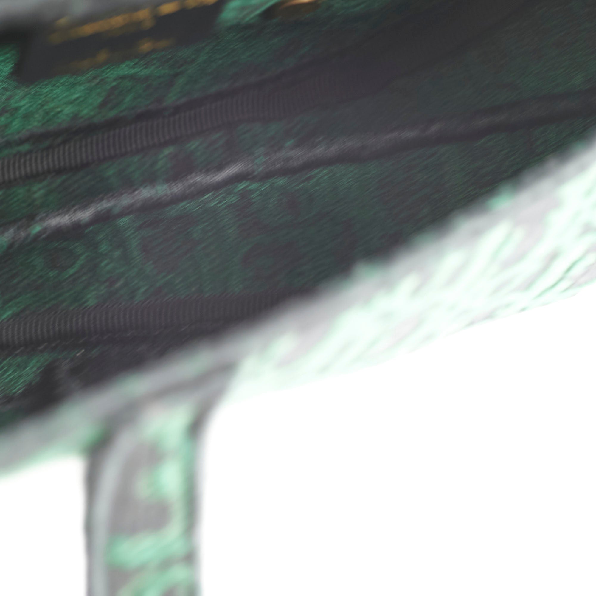 Christian Dior Oblique Dark Green Saddle Fabric