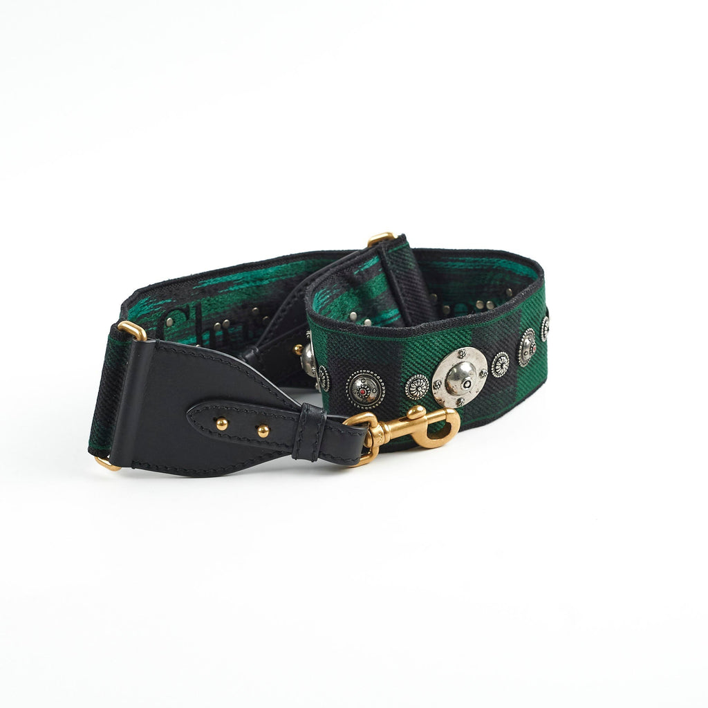 Christian Dior Oblique Dark Green Saddle Fabric