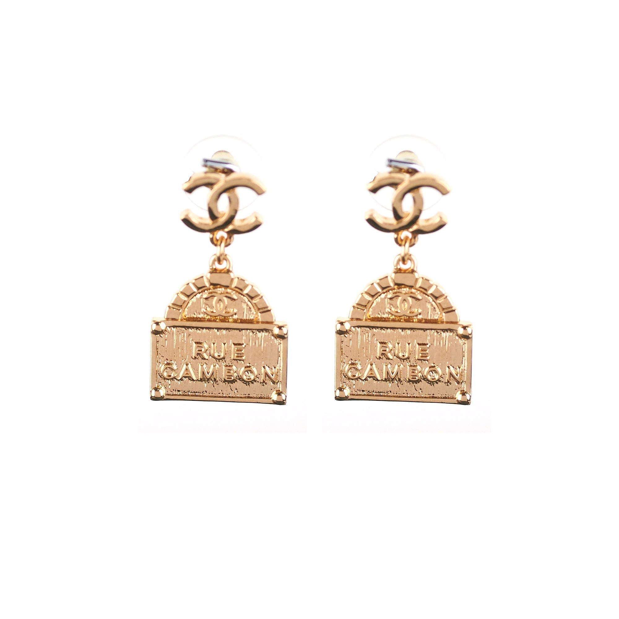 Chanel Gold Cambon Earrings