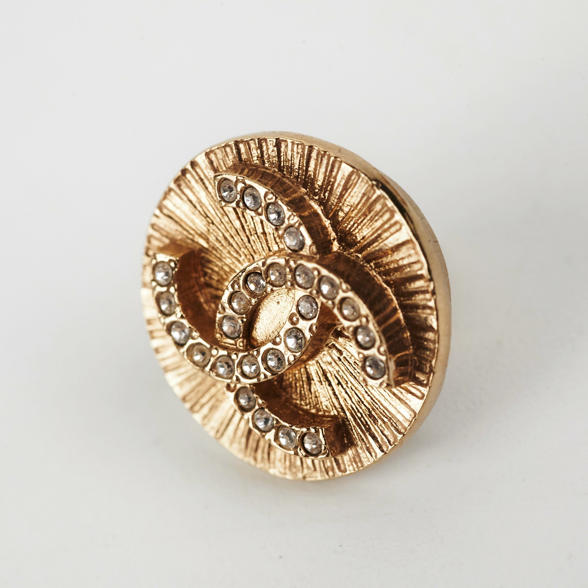 Chanel Round Gold Earrings