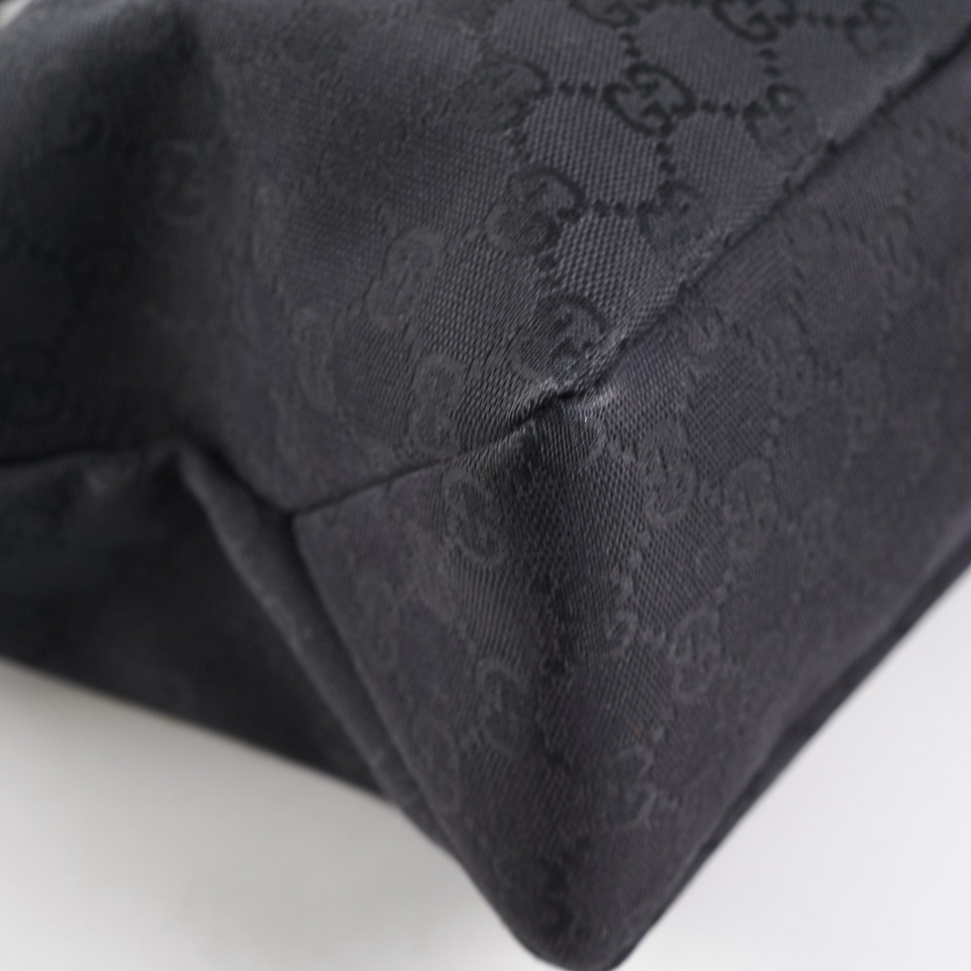 Gucci Horsebit Hobo GG Medium Bag Black