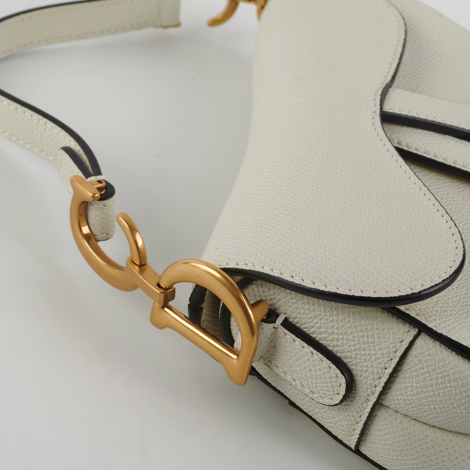 Christian Dior Mini Saddle Latte Bag