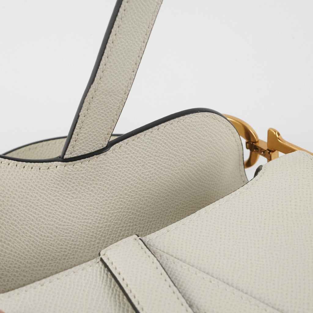 Christian Dior Mini Saddle Latte Bag