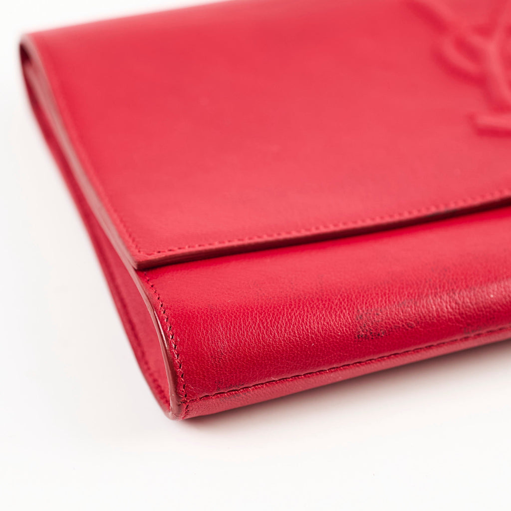 Saint Laurent Red Large Clutch