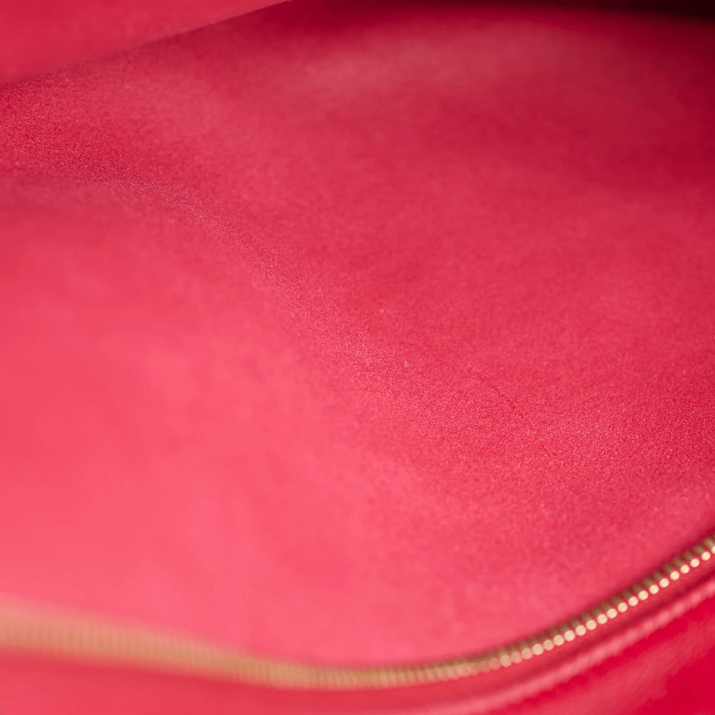 Gucci Leather Tassle Clutch Red