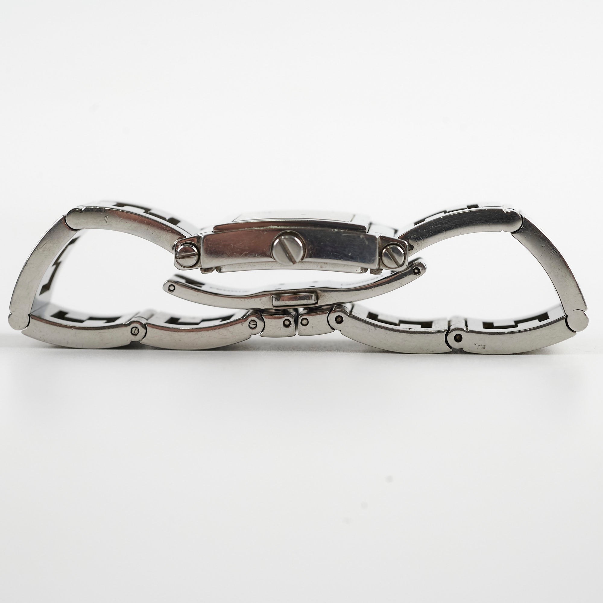 Fendi Silver 6000L Quadro Quartz Watch