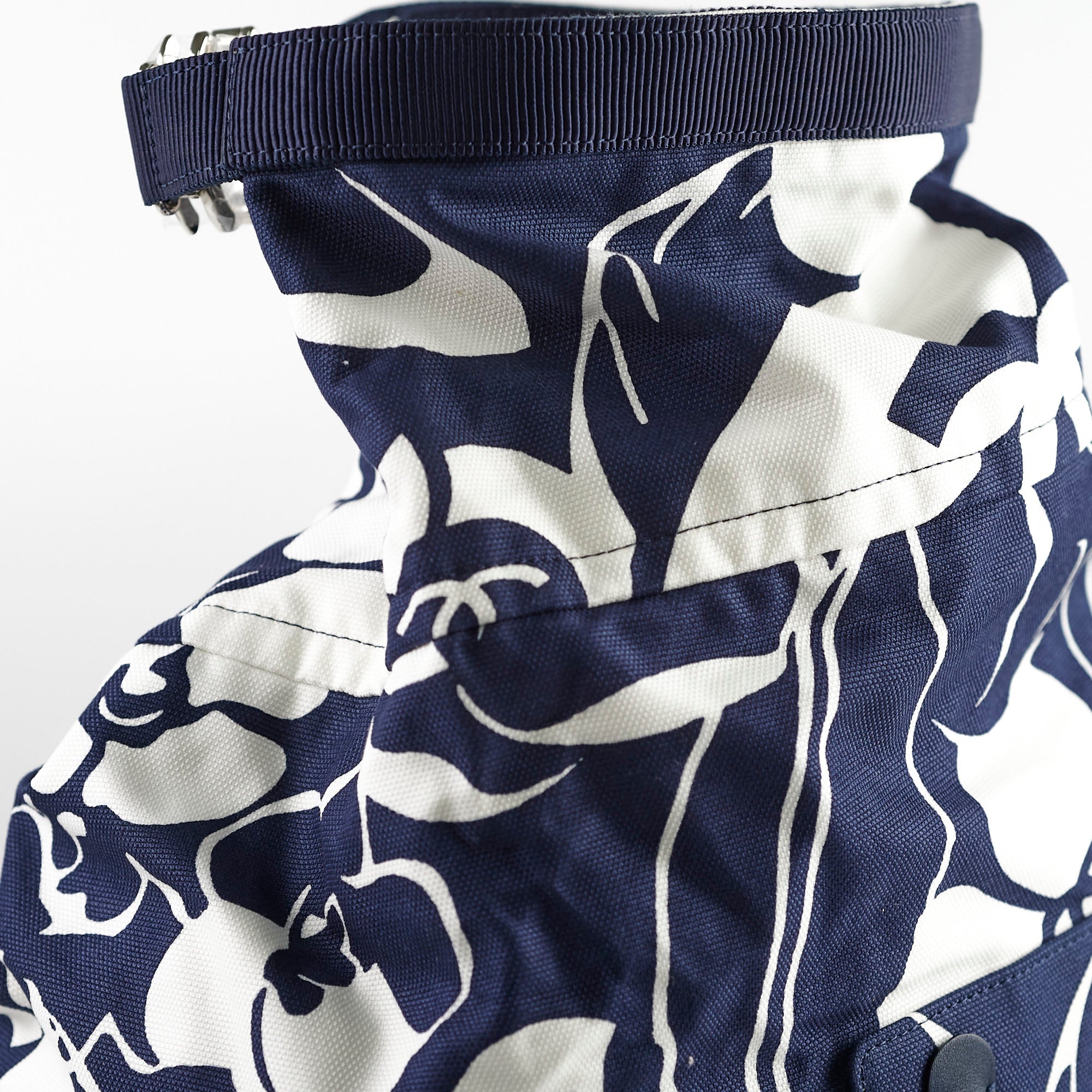 Chanel Coco Beach Backpack Blue/White 31 Series