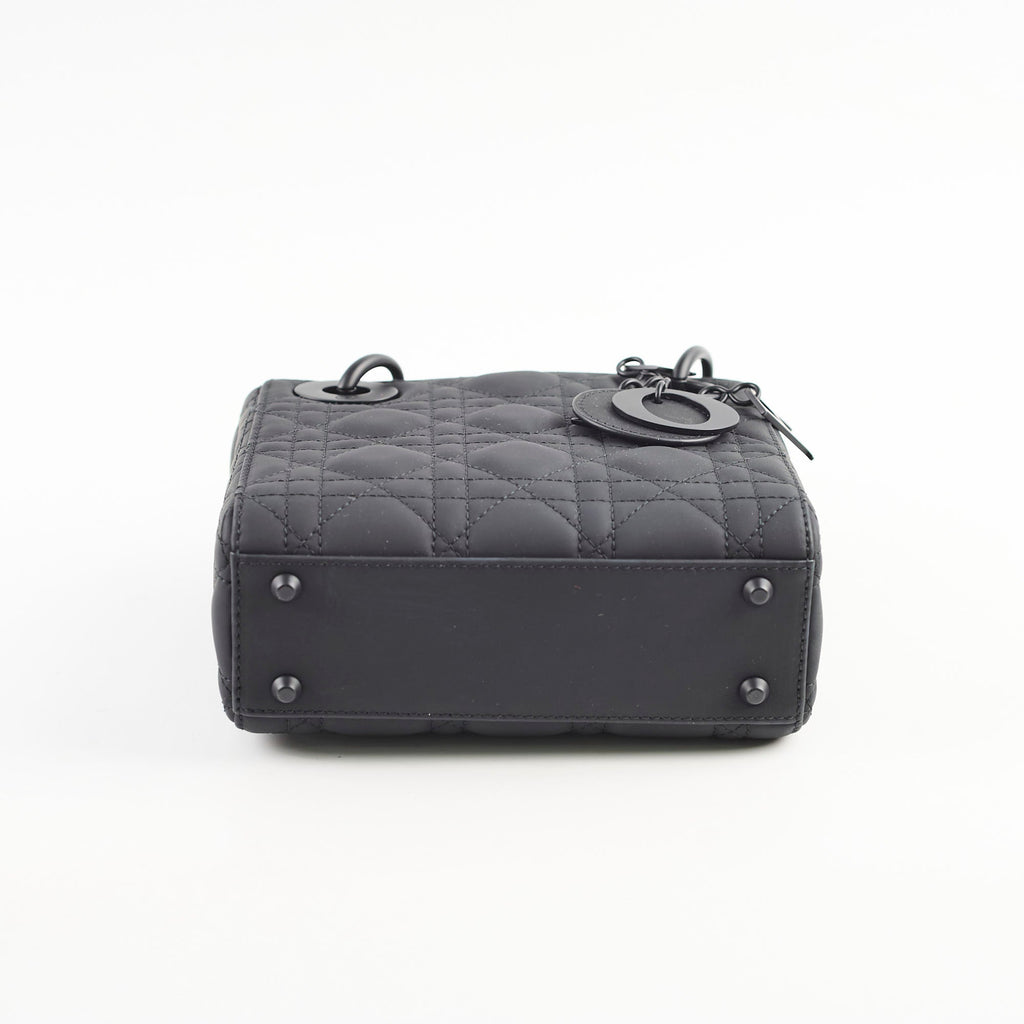 Christian Dior Lady Dior Mini Black Ultra Matte