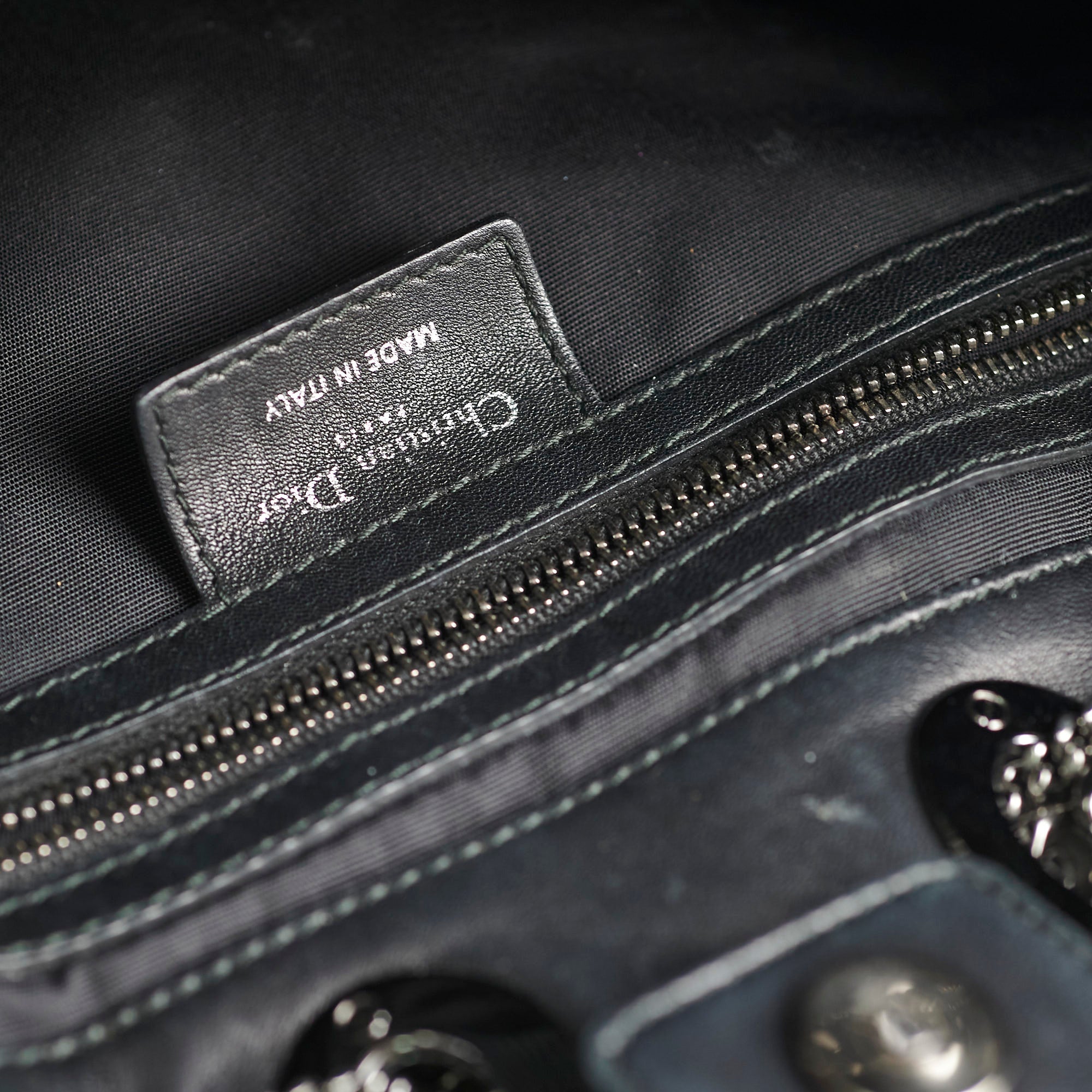 Christian Dior Cannage Chri Chri Tote Black