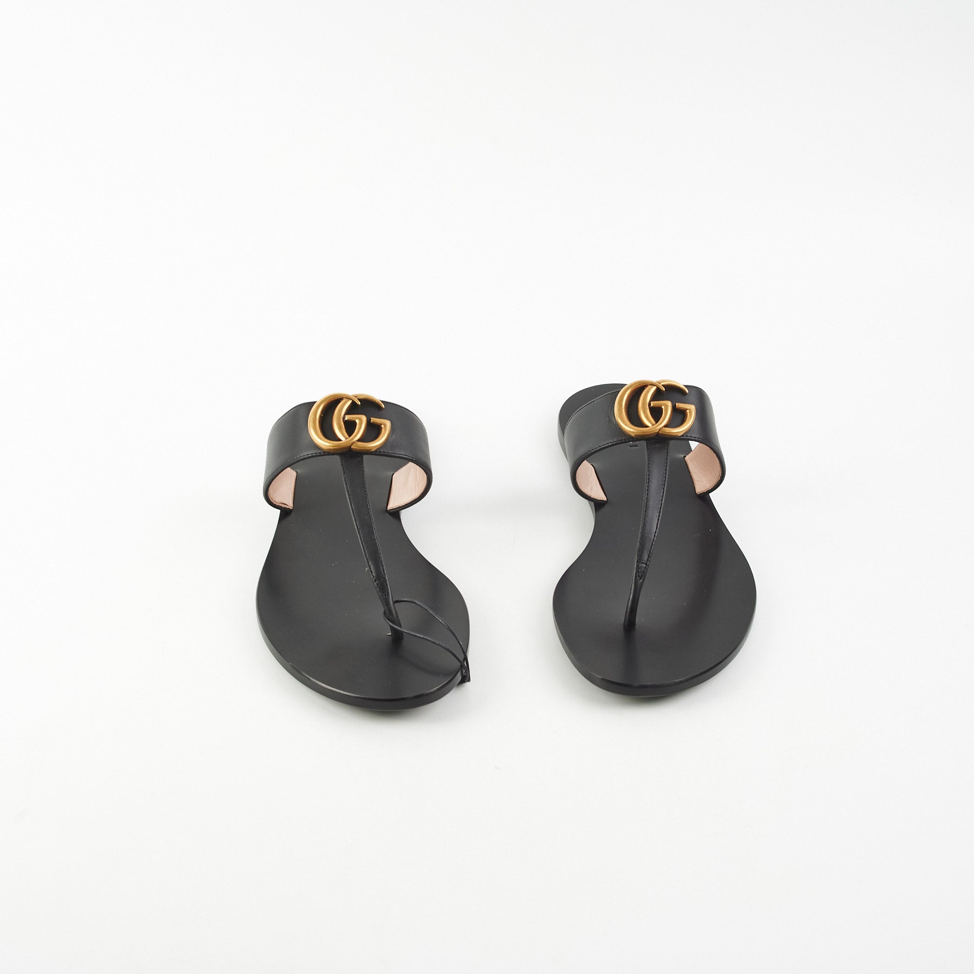 Gucci Thong GG Sandals Black