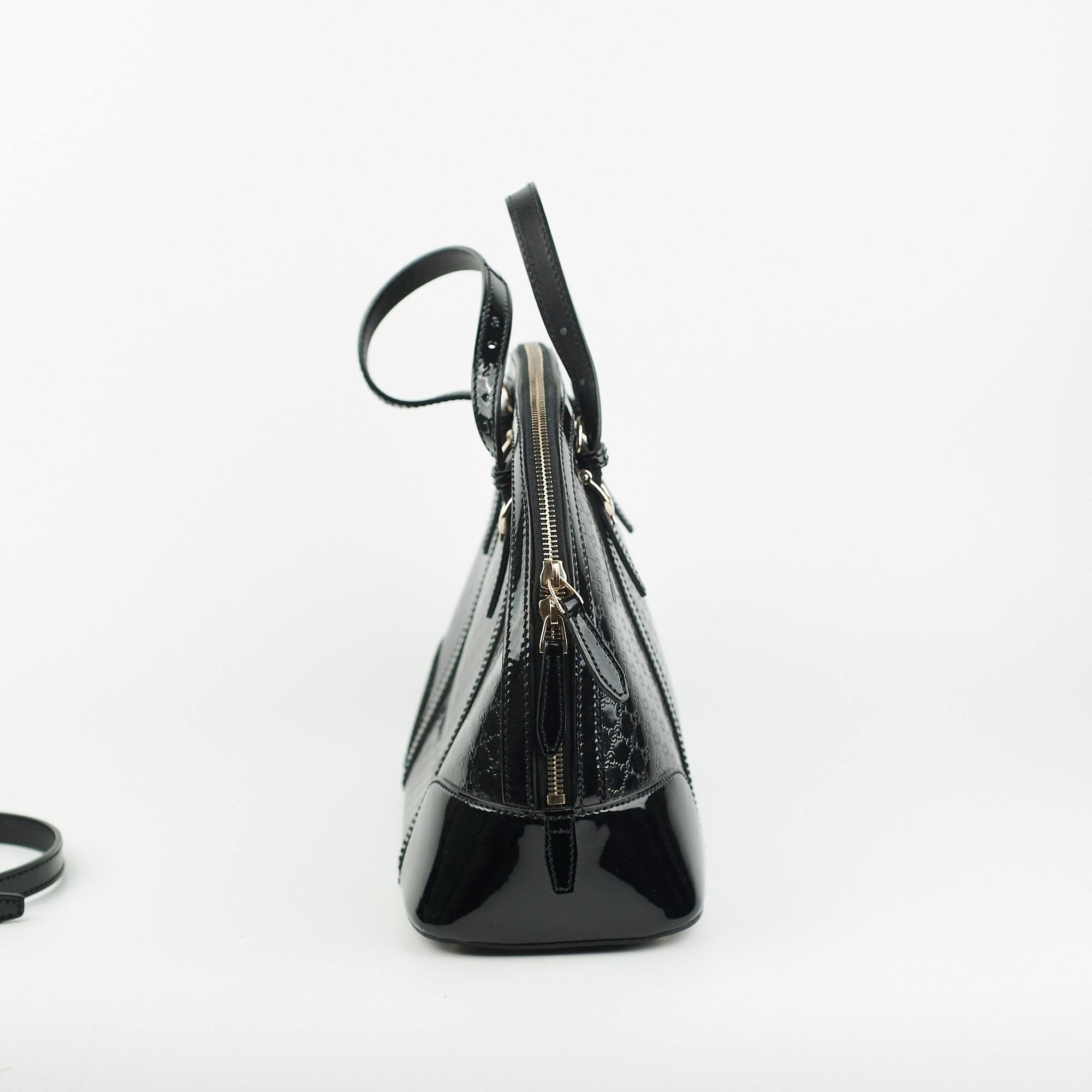 Gucci Bowling Patent Black Bag