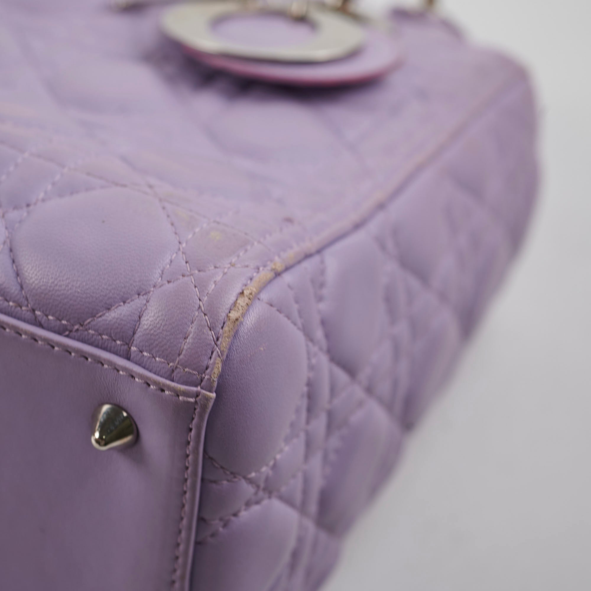 Christian Dior Medium Lady Dior Lambskin Lilac