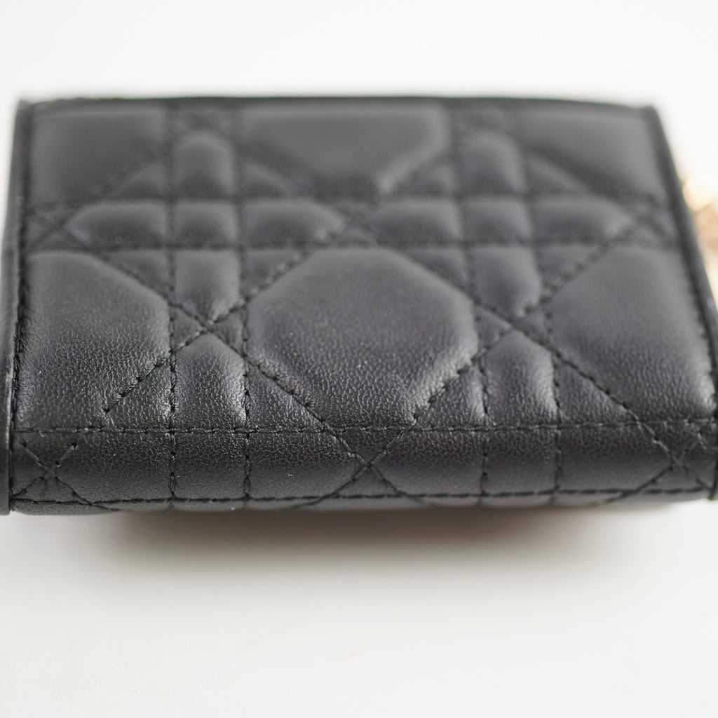 Christian Dior Black Lambskin Wallet