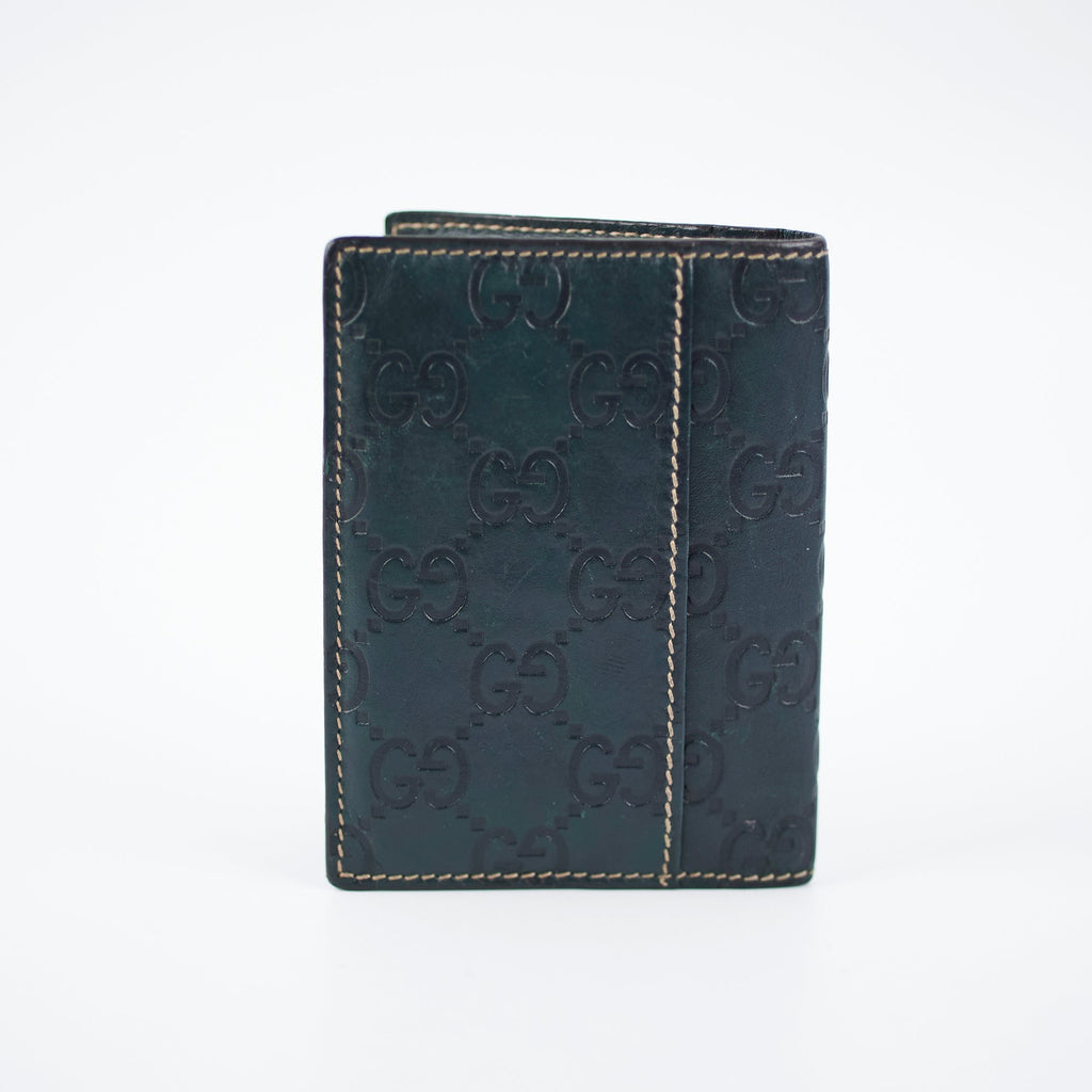 Gucci Leather Green holder Wallet