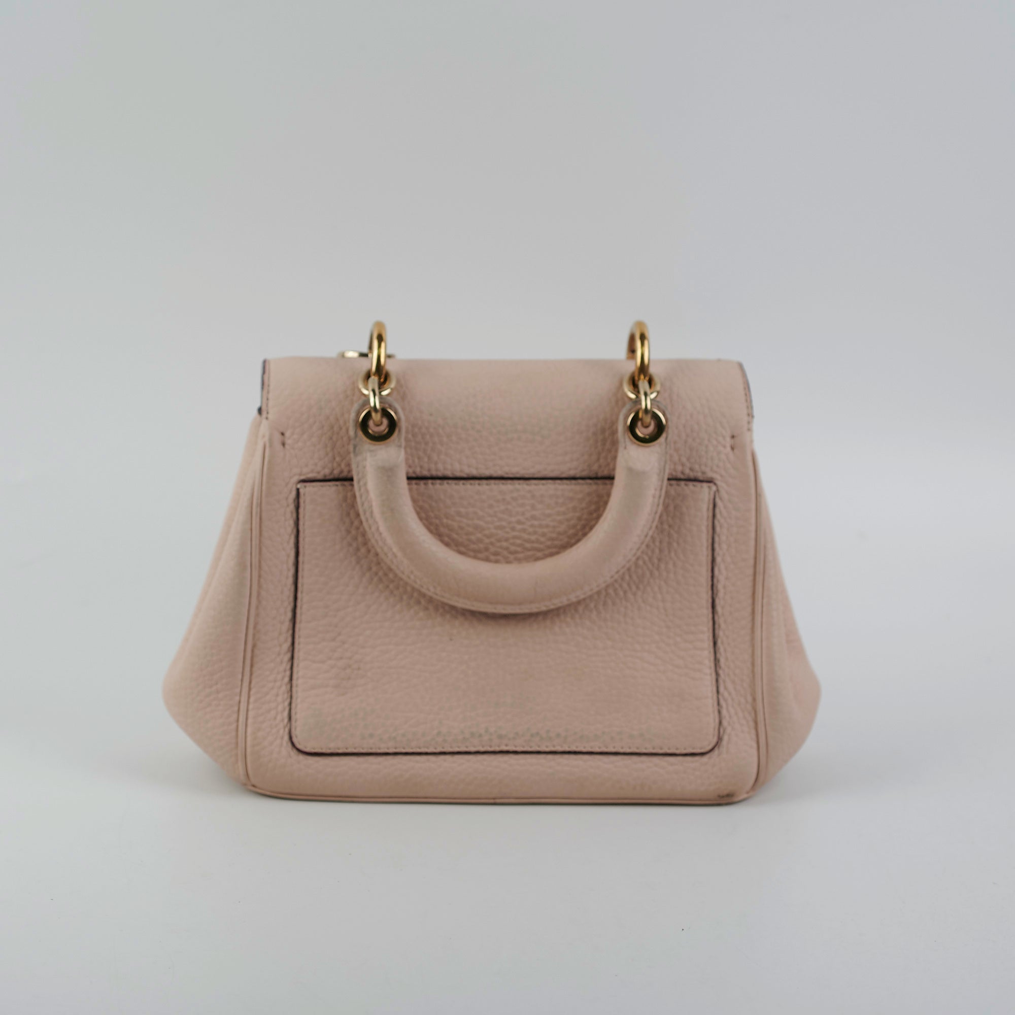 Christian Dior Mini Be Dior Pink Leather Top Handle Bag