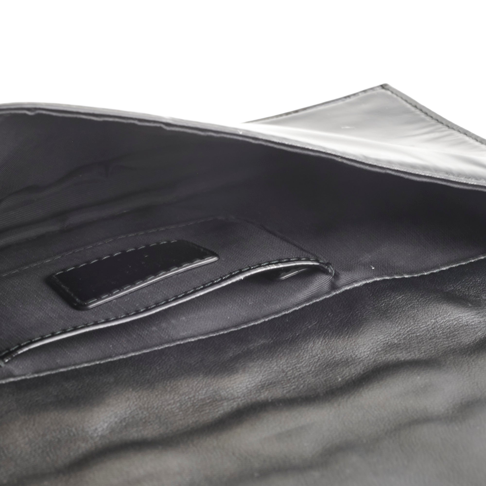 Dior Patent Clutch Black