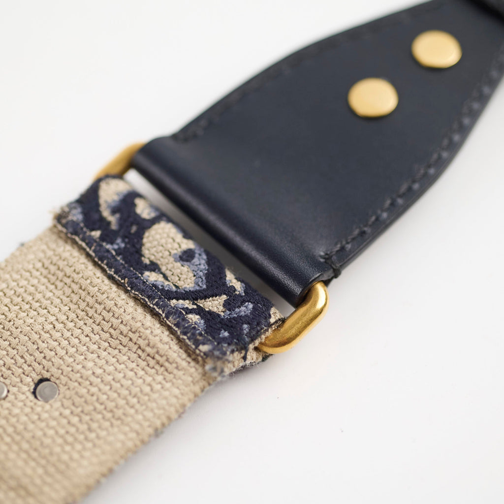 Christian Dior Oblique Navy Guitar Strap
