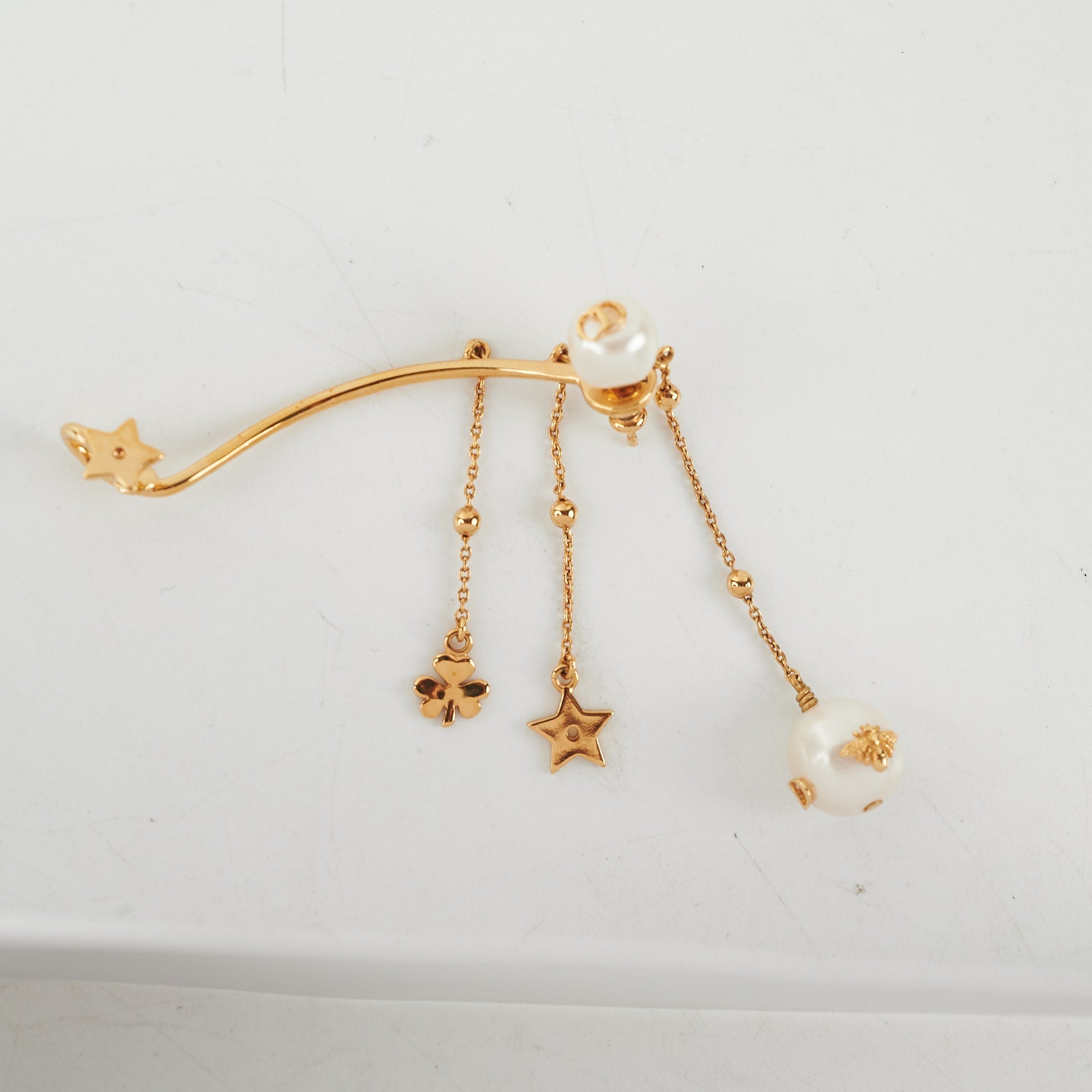 Dior Pearl Gold Earcuffs