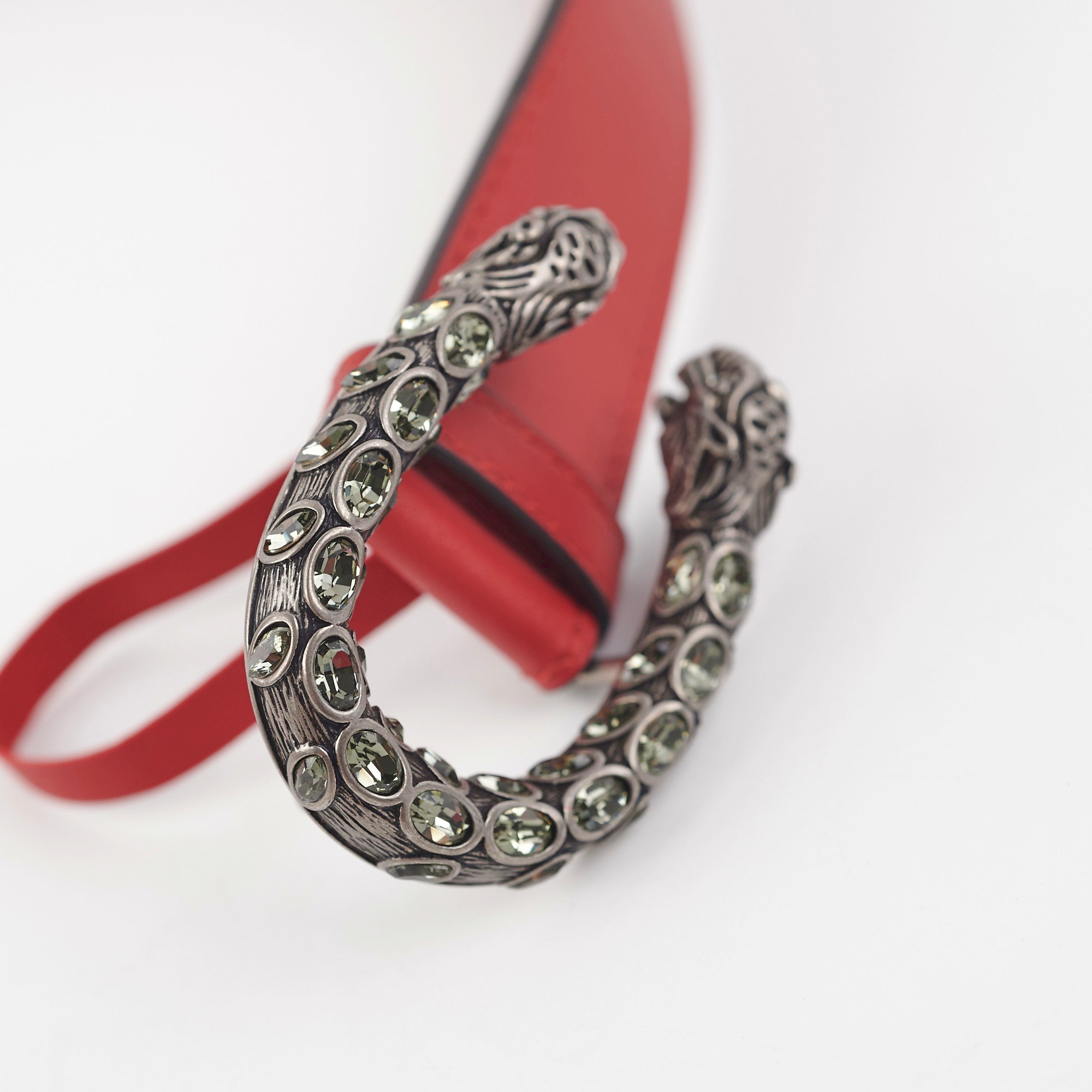 Gucci Dionysus Size 85cm Red Leather Belt