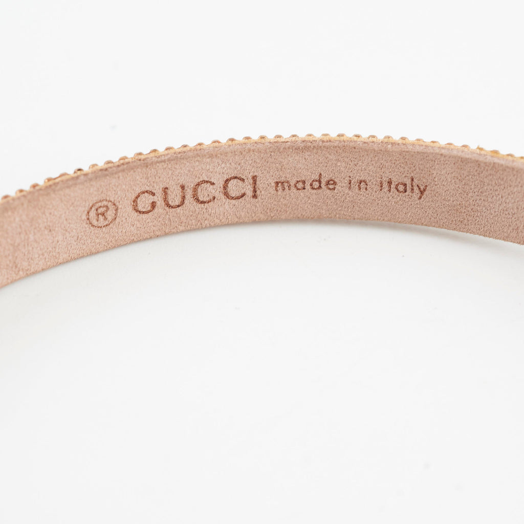 Gucci Logo Rhinestone Black Choker